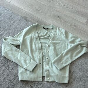 Vince mint green cashmere cardigan